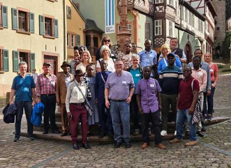 Bild: Die Teilnehmergruppe Internationaler Austausch in Miltenberg